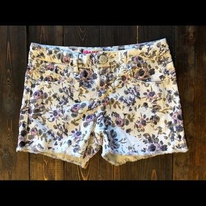Girls floral shorts